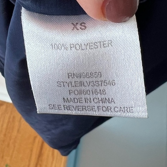 Olive & Oak Navy Blue Short Sleeve Slip T-Shirt Dress Size XS - Picture 4 of 4